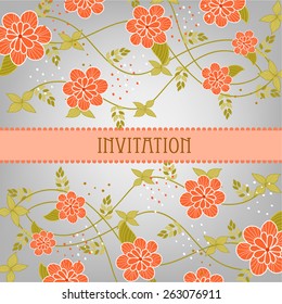 Wedding invitation card