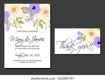 Wedding invitation card