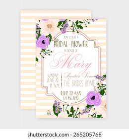 Wedding invitation card