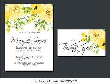 Wedding invitation card