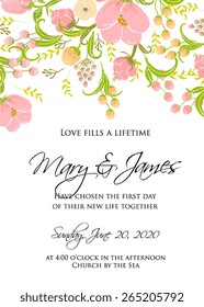 Wedding invitation card