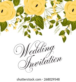 Wedding invitation card