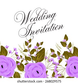 Wedding invitation card