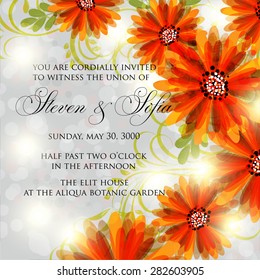 Wedding invitation card