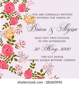 Wedding invitation card