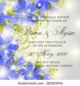 Wedding invitation card