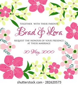Wedding invitation card