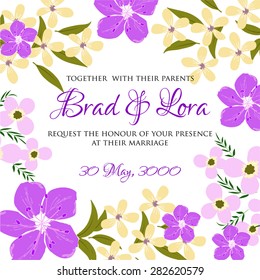 Wedding invitation card