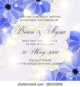Wedding invitation card