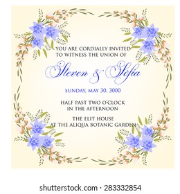 Wedding invitation card