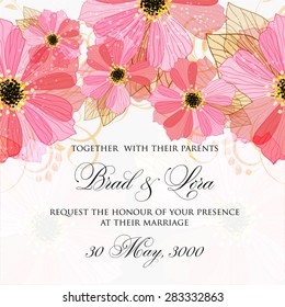 Wedding invitation card