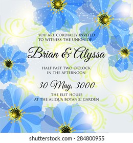 Wedding invitation card