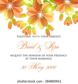 Wedding invitation card