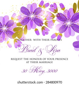Wedding invitation card