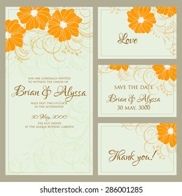 Wedding invitation card