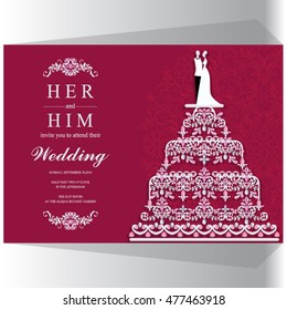 Wedding invitation card.