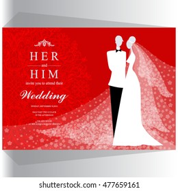 Wedding invitation card.