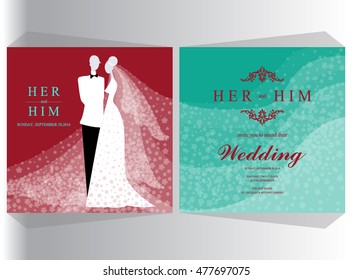 Wedding invitation card.