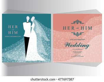 Wedding invitation card.