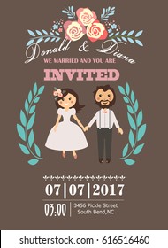 Wedding invitation card