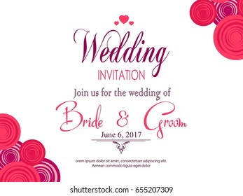 Wedding invitation card