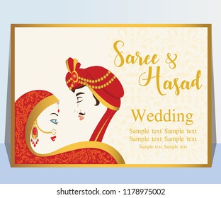 Wedding invitation or card with abstract background.
Template frame. Perfect cards for any other kind of design, birthday and other holiday, medallion, indian, arabic,dubai.
