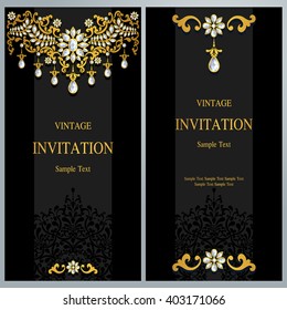 Wedding invitation or card with abstract background. Islam, Arabic, Indian.
