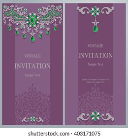 Wedding invitation or card with abstract background. Islam, Arabic, Indian.