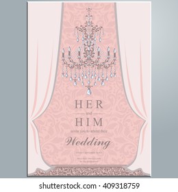 Invitación de boda o tarjeta con fondo abstracto. Islam, árabe, indio, Dubai.