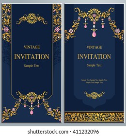 Invitación de boda o tarjeta con fondo abstracto. Islam, árabe, indio, Dubai.