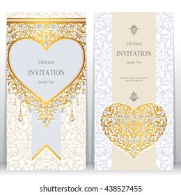 Wedding Invitation Or Card With Abstract Background. Islam, Arabic, Indian, Dubai.