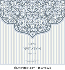Wedding invitation or card with abstract background. Islam, Arabic, Indian, Dubai.