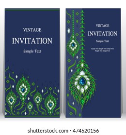 Wedding invitation or card with abstract background. Islam, Arabic, Indian, Dubai.