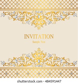 Invitación de boda o tarjeta con fondo abstracto.