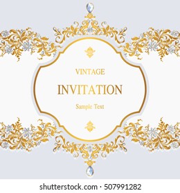 wedding invitation or card with abstract background.