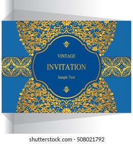 wedding invitation or card with abstract background.