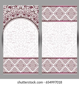 Wedding invitation or card with abstract background. Islam, Arabic, Indian, Dubai. Oriental design . Asian, Arab, Indian,