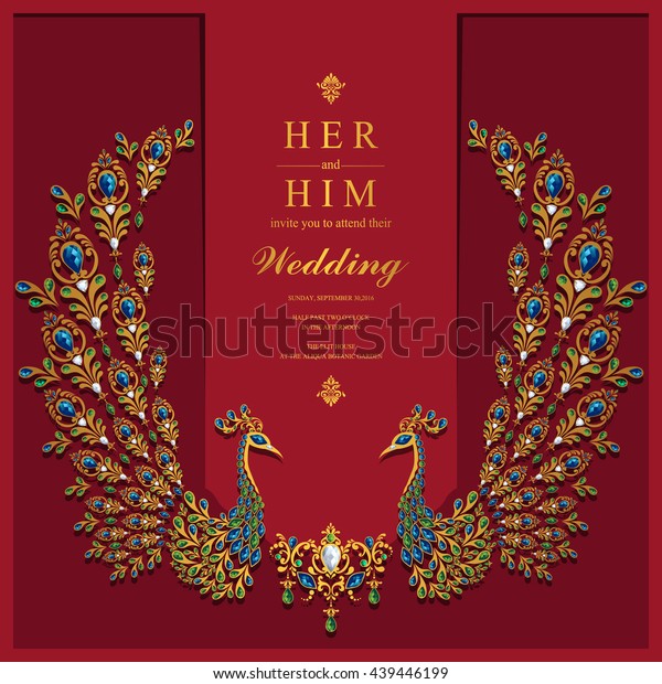 Wedding Invitation Card Abstract Background Islam Stock Vector (Royalty ...