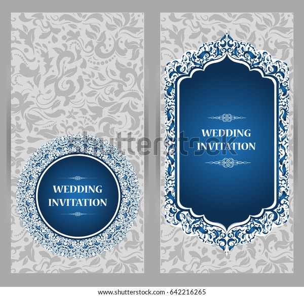 Wedding Invitation Card Abstract Background Islam Stock Vector