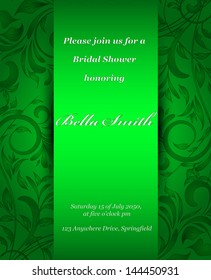 Wedding or invitation card. abstract vector flower pattern background