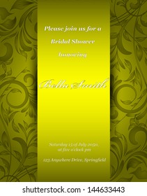 Wedding or invitation card. abstract vector flower pattern background