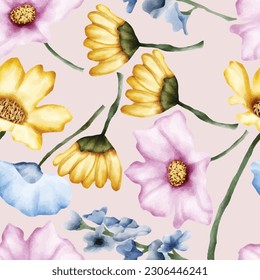 wedding invitation card with beautiful grass flowers
