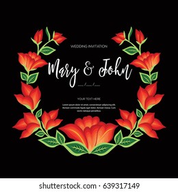 Wedding Invitation Card - Copy Space