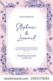 Invitación de la Boda, tarjeta, cubierta, fondo, diseño floral del cartel