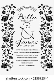 Wedding Invitation Card Design