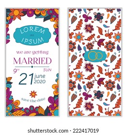 Wedding invitation card design