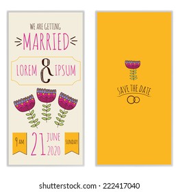 Wedding invitation card design