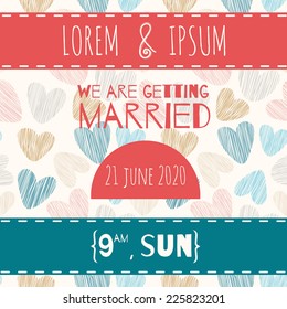 Wedding invitation card design