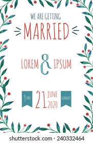 Wedding invitation card design