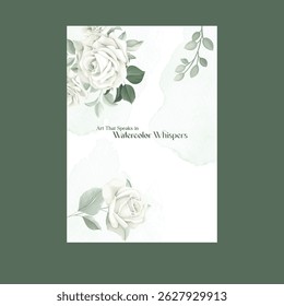 Wedding Invitation Card Design. wedding decorative colorful flowers.